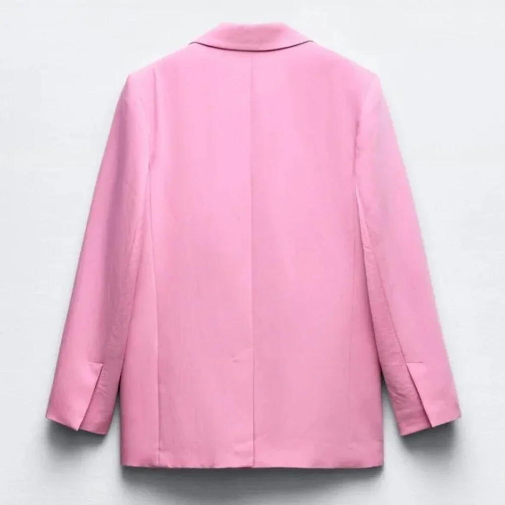 🔥🔥🔥Light Pink Zara Tailored blazer with shoulder pads - Picture 3 of 3